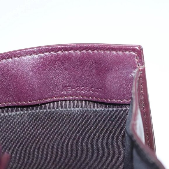 Salvatore Ferragamo Chain Vala Hand Bag Enamel Purple Gold - Picture 9 of 15